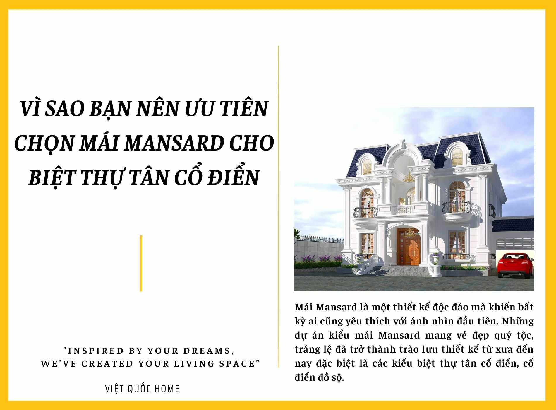 thi công mái biệt thự mansard 10